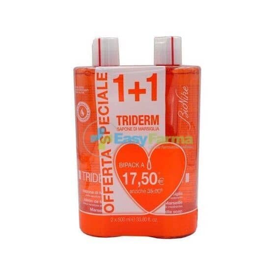 Bionike Triderm Sapone di Marsiglia Liquido Bipack 500 Ml +500 Ml | Acquista Online su Farmaclick