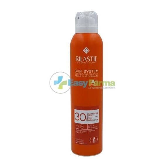 Rilastil Sun System Transparent Spray Spf 30 Azione Elasticizzante 200 Ml | Acquista Online su Farmaclick