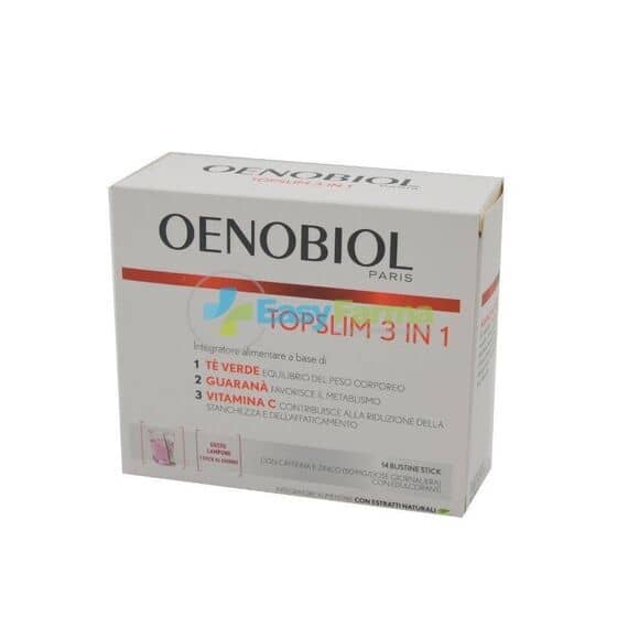 Oenobiol Topslim 3 in 1 Integratore Alimentare 14 Bustine Stick Gusto Lampone | Acquista Online su Farmaclick