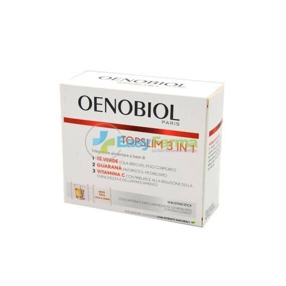 Oenobiol Topslim 3 in 1 Integratore Alimentare 14 Bustine Stick Gusto Pesca | Acquista Online su Farmaclick