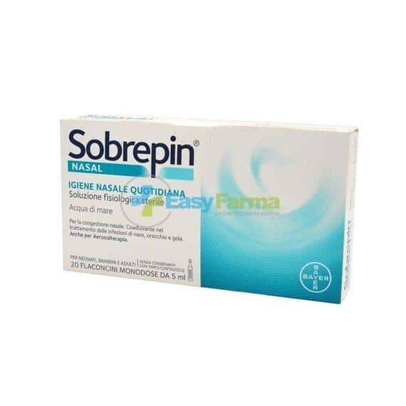 Sobrepin Nasal Soluzione Fisiologica Sterile 20 Flaconcini da 5 Ml | Acquista Online su Farmaclick