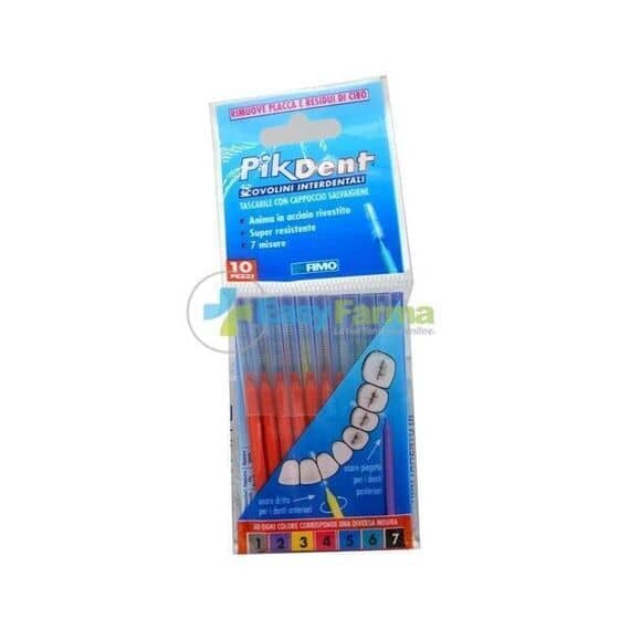 Pikdent Scovolino Interdentale Tascabile con Cappuccio Salvaigiene 10 Pezzi 0.7 Mm | Acquista Online su Farmaclick