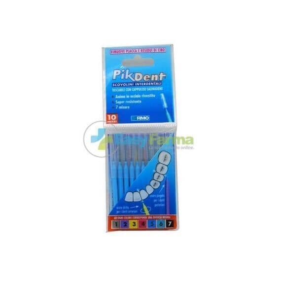 Pikdent Scovolino Interdentale Tascabile con Cappuccio Salvaigiene 10 Pezzi 0.8 Mm | Acquista Online su Farmaclick