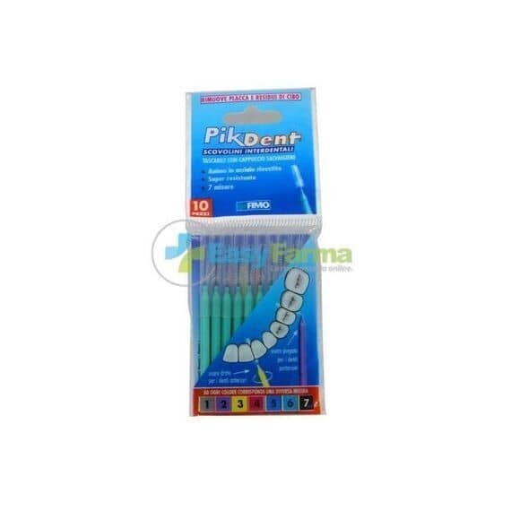 Pikdent Scovolino Interdentale Tascabile con Cappuccio Salvaigiene 10 Pezzi 1.0 Mm | Acquista Online su Farmaclick