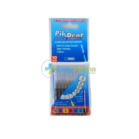 Pikdent Scovolino Interdentale Tascabile con Cappuccio Salvaigiene 10 Pezzi 1.2 Mm | Acquista Online su Farmaclick