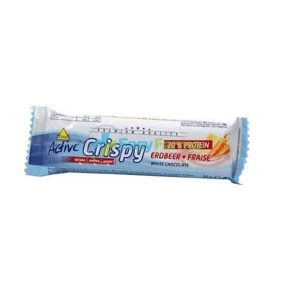 Inkospor Active Crispy Barretta Proteica Croccante Ricoperta di Cioccolato Bianco e Yogurt Gusto Fragola 35g | Acquista Online su Farmaclick