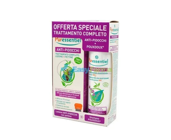 Puressentiel Trattamento Completo Anti Pidocchi Lozione 100 Ml + Shampoo Pouxdoux 200 Ml