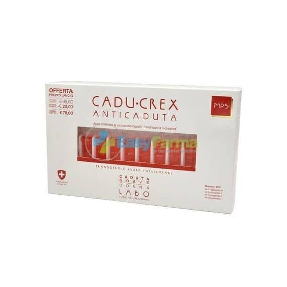 Labo Cadu Crex Mps Transdermic Isole Follicolari Caduta Grave Donna 20 Fiale | Acquista Online su Farmaclick