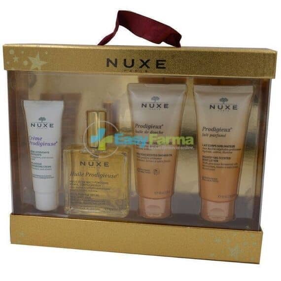 Nuxe il Mio Cofanetto Prodigieux con Crema Prodigieuse Idratante 40 Ml + Huile Prodigieuse 100 Ml + Prodigieux Huile De Douche 100 Ml + Prodigieux Latte Corpo Parfume 100 Ml | Acquista Online su Farmaclick