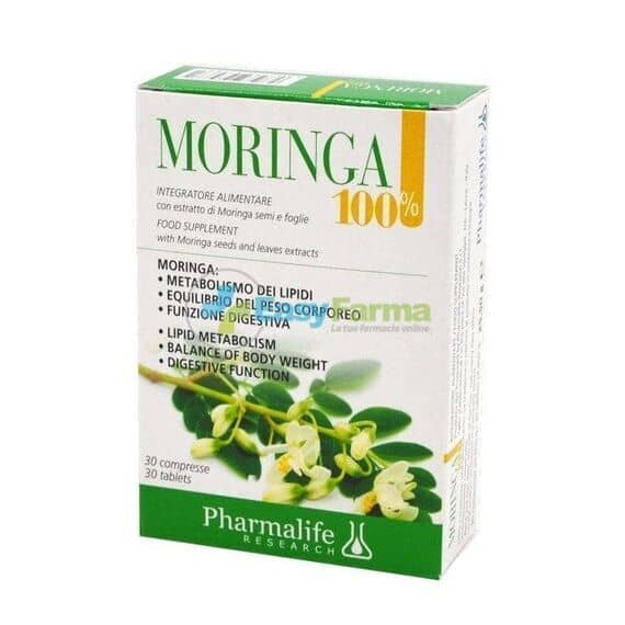 Pharmalife Moringa 100% Integratore Alimentare Peso Corporeo 30 Compresse | Acquista Online su Farmaclick