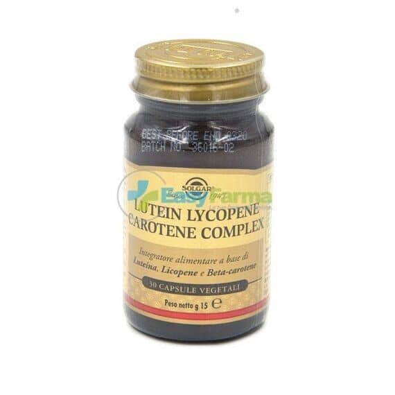 Solgar Lutein Lycopene Carotene Complex Integratore Alimentare 30 Compresse Formula Antiossidante e per il Sistema Immunitario | Acquista Online su Farmaclick