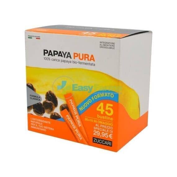 Zuccari Papaya Pura Integratore Alimentare Antiossidante e per le Difese Immunitarie 45 Bustine 3 G | Acquista Online su Farmaclick
