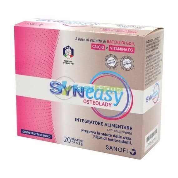 Syneasy Osteolady Integratore Alimentare 20 Bustine da 4,5 G Gusto Frutti di Bosco | Acquista Online su Farmaclick