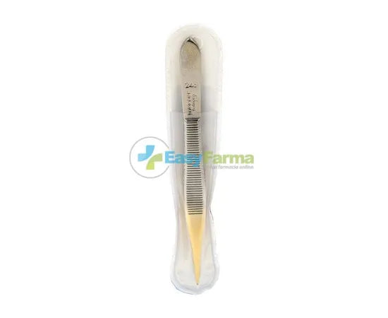 Morser Goldene Spitzer Pinzette Für Augenbrauen 9 Cm 1 Stück