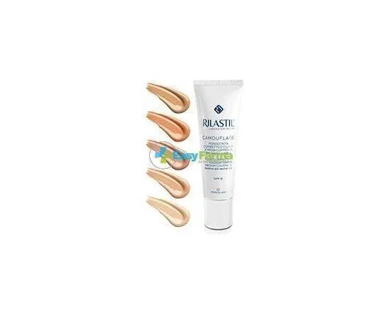 Rilastil Camouflage Fondotinta Correttivo Fluido Spf 15 30 Ml 50 Moka
