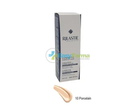 Rilastil Camouflage Fondotinta Correttivo Elevata Coprenza Spf30  Colore 10 Porcelain 30Ml