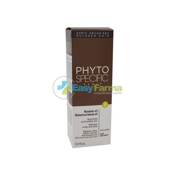 Phyto Specific Baobab Oil Olio di Baobab per Capelli Ricci Crespi Stirati 100 Ml | Acquista Online su Farmaclick