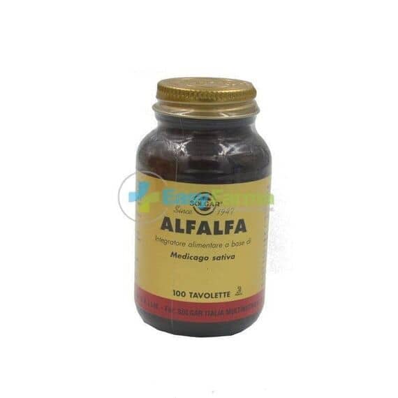Solgar Alfalfa Integratore Alimentare 100 Tavolette | Acquista Online su Farmaclick