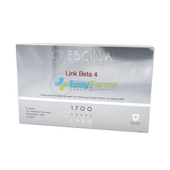 Crescina Link Beta 4 Isole Follicolari 1700 Donna Tc 20+20 Fiale 3,5 Ml | Acquista Online su Farmaclick