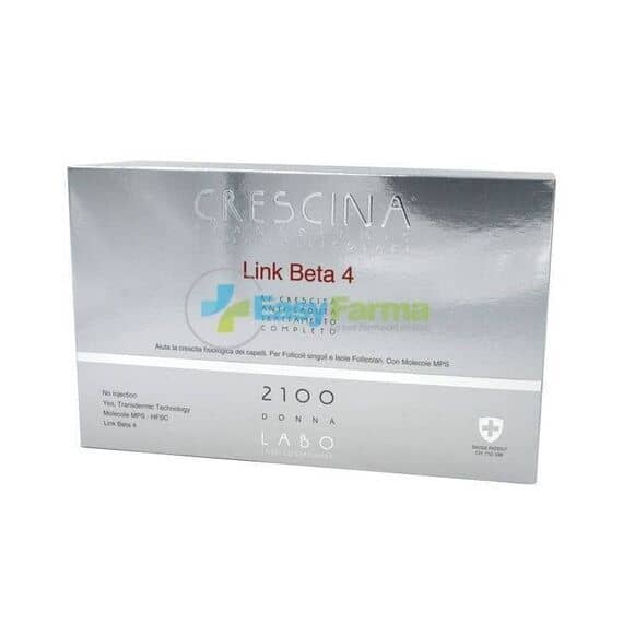 Crescina Link Beta 4 Isole Follicolari 2100 Donna Tc 20+20 Fiale 3,5 Ml | Acquista Online su Farmaclick