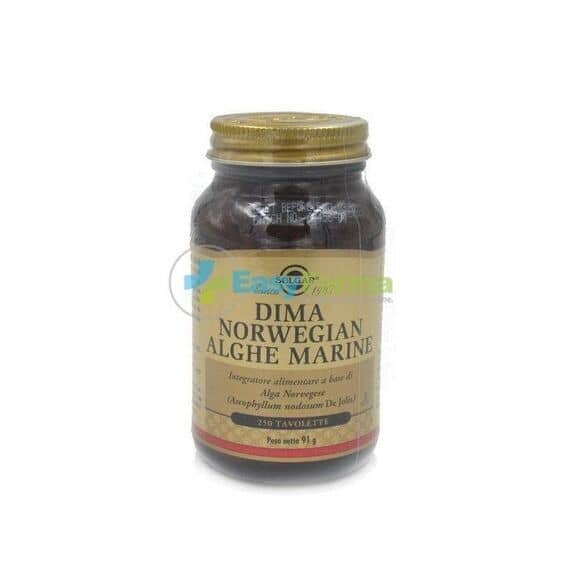 Solgar Dima Norwegian Alghe Marine Integratore Alimentare 250 Tavolette | Acquista Online su Farmaclick