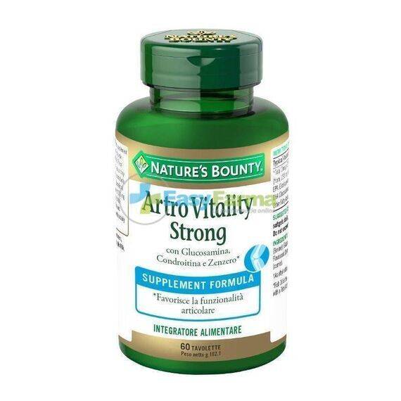 Nature's Bounty Artro Vitality Strong Integratore Alimentare per la Funzionalitã Articolare 60 Tavolette | Acquista Online su Farmaclick