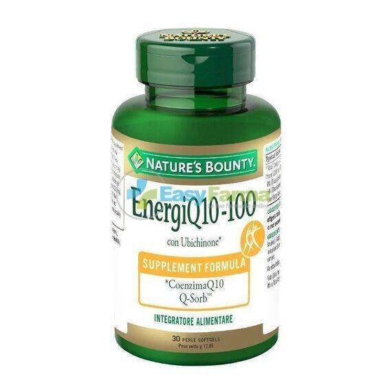 Nature's Bounty Energi Q10 100 Integratore di Coenzima Q10 30 Perle Softgels | Acquista Online su Farmaclick