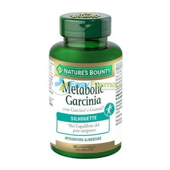 Nature's Bounty Metabolic Garcinia Integratore Alimentare per il Peso Corporeo 60 Capsule | Acquista Online su Farmaclick