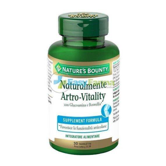 Nature's Bounty Naturalmente Artro Vitality Integratore per la Funzionalitã Articolare 30 Tavolette | Acquista Online su Farmaclick