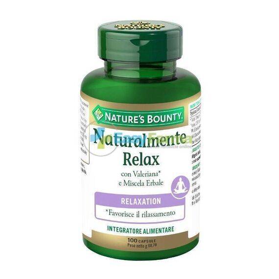 Nature's Bounty Naturalmente Relax Integratore per il Rilassamento e il Sonno 100 Capsule | Acquista Online su Farmaclick