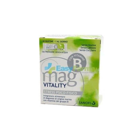 Mag B Vitality Integratore Alimentare per Stress Psico Fisico 30 Bustine | Acquista Online su Farmaclick