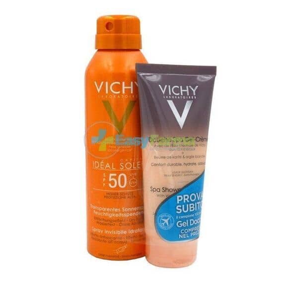 Vichy Ideal Soleil Spf 50 Spray Invisibile 200 Ml+ Omaggio Gel Doccia Spa 100 Ml | Acquista Online su Farmaclick