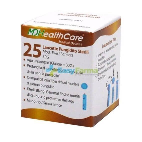 Lancette Pungidito Sterili Mod Twist Lancets 30g 25 Pz | Acquista Online su Farmaclick