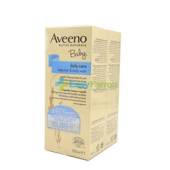 Aveeno Baby Daily Care Bagnetto Corpo e Capelli 300 Ml + 300 Ml | Acquista Online su Farmaclick