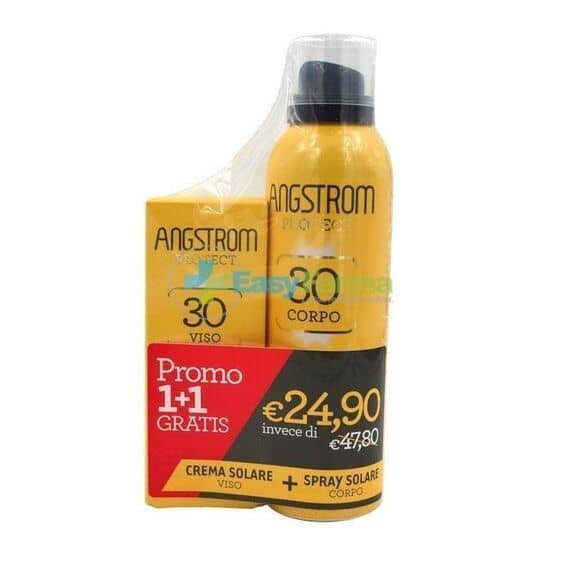 Angstrom Protect Hydraxol Spf 30+ Crema Solare Viso Ultra Idratante 50 Ml + Instadry Spray Solare Corpo Spf 30+ 150 Ml | Acquista Online su Farmaclick
