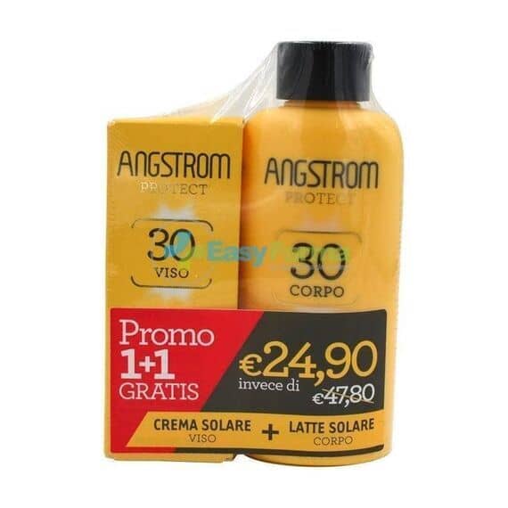 Angstrom Protect Hydraxol Spf 30+ Crema Solare Viso Ultra Idratante 50 Ml + Latte Solare Corpo Ultra Idratante 200 Ml | Acquista Online su Farmaclick