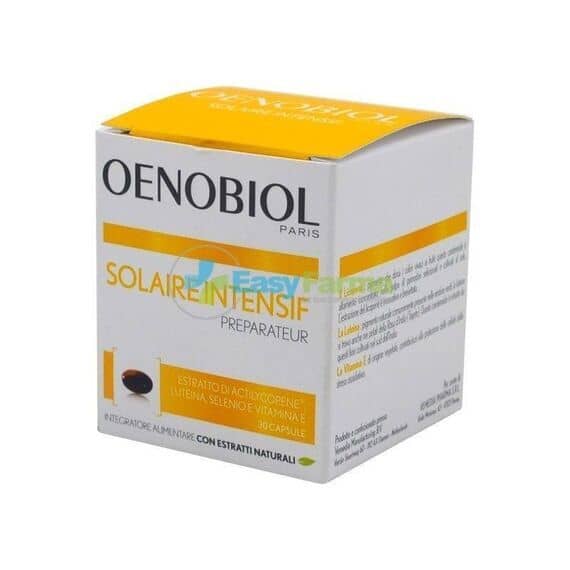 Oenobiol Solaire Intensif Integratore Alimentare per Intensificare L'abbronzatura 30 Capsule | Acquista Online su Farmaclick