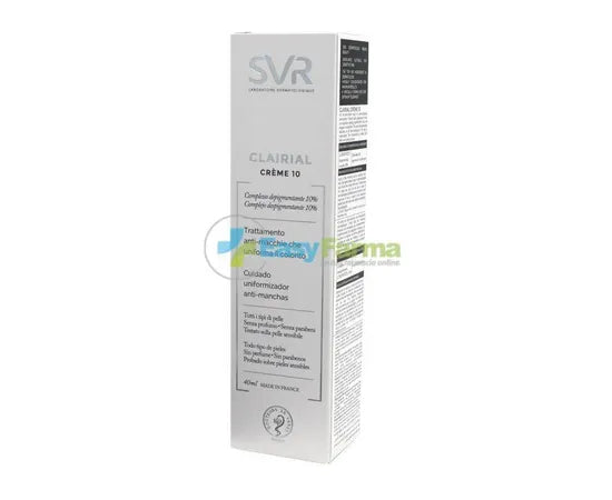 SVR Clairial Creme 10 Anti-Pigmentfleckenpflege für einen ebenmäßigen Teint 40 ml