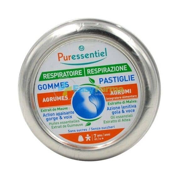Puressentiel Respirazione Pastiglie Balsamiche Agrumi Senza Zucchero 45g | Acquista Online su Farmaclick
