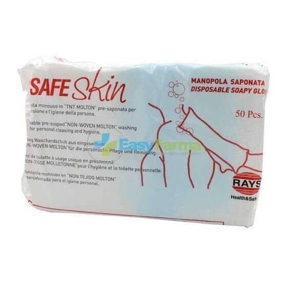 Rays Biosafe Skin Manopola Monouso Saponata 50 Pezzi | Acquista Online su Farmaclick