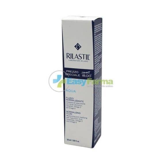 Rilastil Aqua Fluido Normalizzante 50ml | Acquista Online su Farmaclick