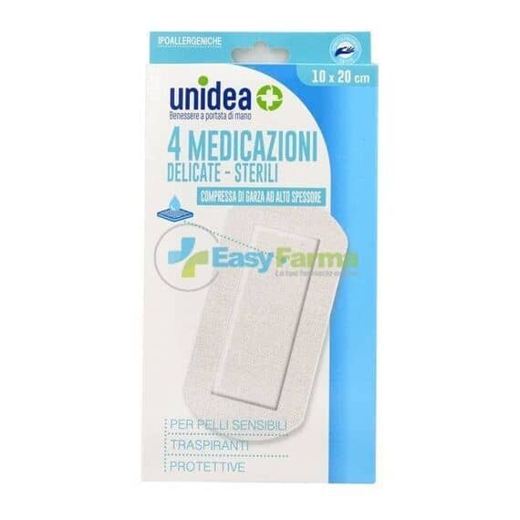 Medicazione Sterile Unidea Tessuto Non Tessuto 10 X 20 Cm 4pezzi | Acquista Online su Farmaclick