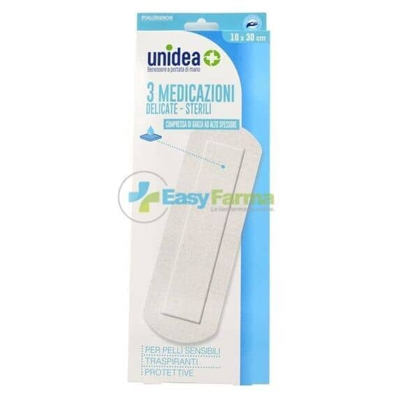 Medicazione Sterile Unidea Tessuto Non Tessuto 10 X 30 Cm 3pezzi | Acquista Online su Farmaclick