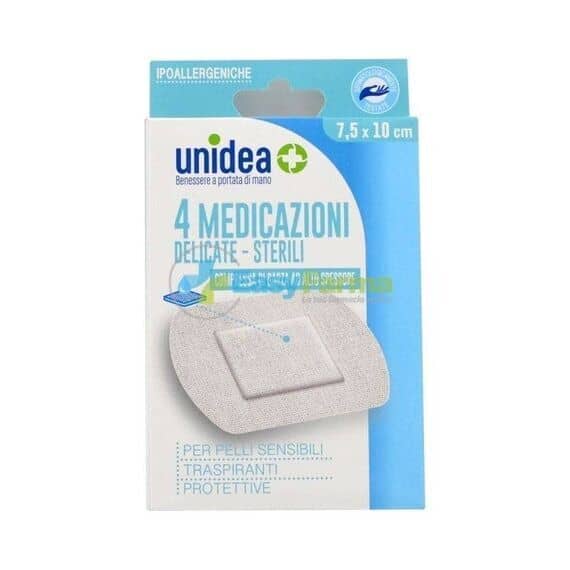 Medicazione Sterile Unidea Tessuto Non Tessutto 7,5 X 10 Cm4 Pezzi | Acquista Online su Farmaclick