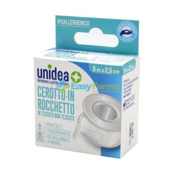 Cerotto in Rocchetto Unidea Tessuto Non Tessuto 5 M X 2,5 Cme 1 Pezzo | Acquista Online su Farmaclick