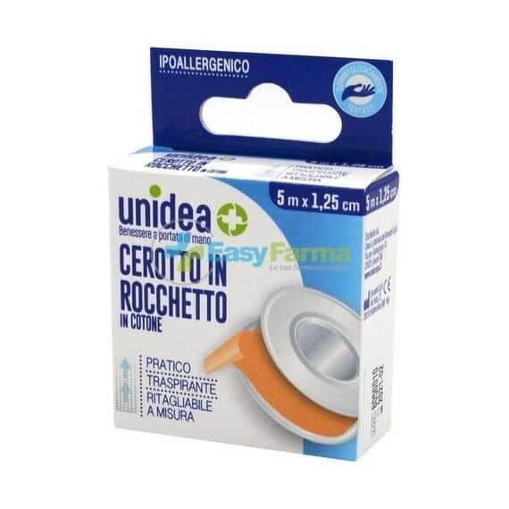 Cerotto in Rocchetto Unidea in Tela 5m X 1,25 Cm | Acquista Online su Farmaclick