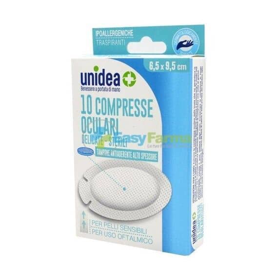 Compressa di Garza Oculare Unidea 9,5 X 6,5 Cm 10 Pezzi | Acquista Online su Farmaclick