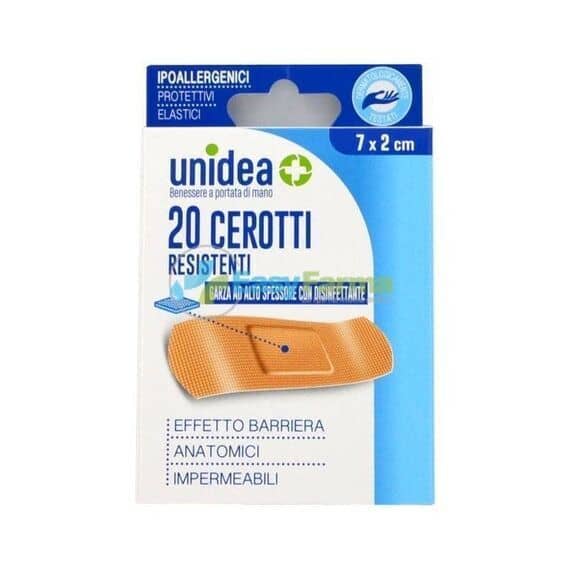 Cerotto Unidea Poliuretano Misura Media 7 X 2 Cm 20 Pezzi | Acquista Online su Farmaclick
