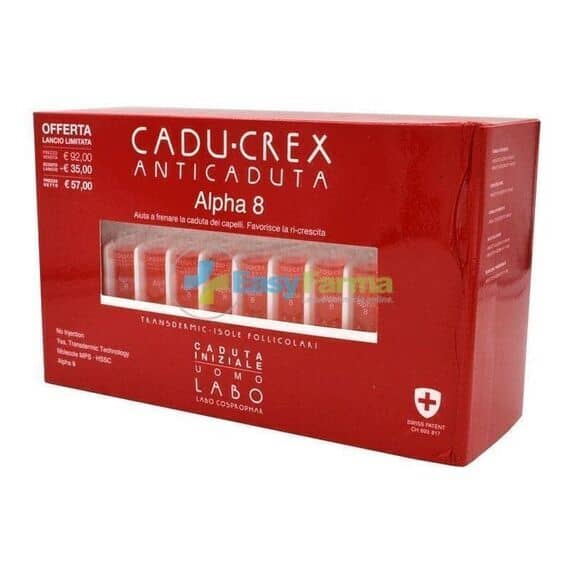 Cadu Crex Alpha-8-caduta Iniziale Uomo 40 Fiale 3,5 Ml | Acquista Online su Farmaclick