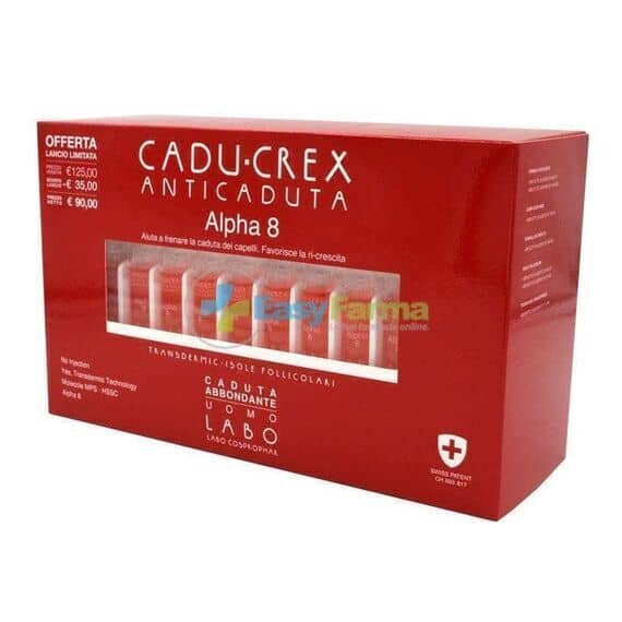 Labo Cadu Crex Anticaduta Alpha 8 Caduta Abbondante Uomo 40 Fiale | Acquista Online su Farmaclick
